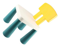1st Toddler Baby Plastbyggklossarstol Multifunktionspallblock Stol Leksak Byggklossstol Säkerhetsstolklossar