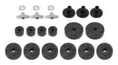 21st Trum Cymbal Filt Pad Halkfri instrumenttillbehör utbytesdelsats KitGrå