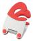 2st Pan Side Scoop Clamp Pot Edge Shovel Clip RÖD Red