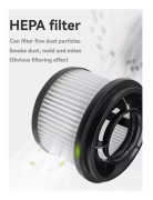 8-delars filterkit med främre filter och bakre filter i bomull för dammsugare