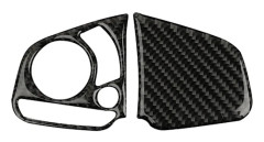 2 st Bil Styling Kolfiber Ratt Panel Skydd för Honda Civic 10:e Gen 2016 2017 2018 2019 Biltillbehör~02280