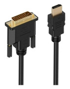 DVI till HDTV-kabel HDMI till DVI-kompatibel kabel 15M 3M 1080P 3D DVI D 24 1-stifts adapterkablar för TV-BOX DVD PC-projektor