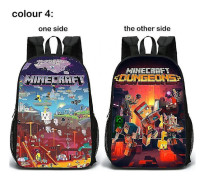 Minecraft Backpack Backpack Two-sided Schoolbag Student Schoolbag Student Gift Birthday Gift New Backpack Pattern 5