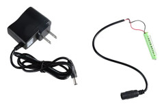 Bekväm Strömadapter Batterieliminator 2-Pin Platt Kontakt Ingång för 1,5V Enheter