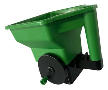 En handmanövrerad fröplantsspridare Ergonomiskt grepp Hållbara ABS-material för trädgårdsarbete och jordbruk Justerbar dispensering Grön Green
