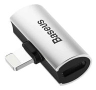 Baseus L46 Adapter Lightning till Dual Lightning, Ladda & Lyssna - Silver