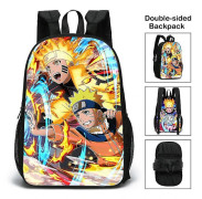 Naruto Double-faced School Backpack Black A