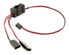 RC Servo Förlängningskabel 1 Till 2 Y-Kabel Med På Av Kontakter RC-Brytare För JR Futaba RC Modell