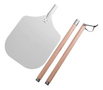 12\" Pizzaspade med Avtagbart Handtag, Kompatibel med Multifunktionellt Köksredskap & Serveringsbricka, Utrymmesbesparande Design Kompatibel med Enkel Förvaring 97.2cm