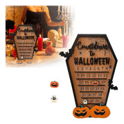Halloween Adventskalender Nedräkning 2023, Trä Nedräkning Till Halloween Kalender, Diy Flyttbar Träblock Kalender Nedräkningsskylt För Halloween Hem D 1 Pack