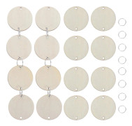 50 st DIY Kalender Påminnelse Rund Träbit Plakett Heminredning Hänge Kreativa Undervisningsmaterial