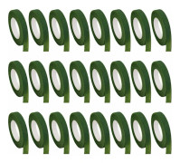 24 rullar florist blomsterstjälk inslagning papper för bukett stjälk inslagning, blomsterarrangemang (1/2 tum x 30 meter)