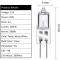 Halogenlampor G4 20W 12V. varmvit 2800K. dimbar transparent kapsel 10 stycken A2