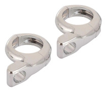 Ny 1 tum 25mm Styre Motorcykel Metall Blinkers/spegel Adapter Klämfäste Silver Kompatibel med Honda Yamaha Suzuki Kawasaki-Perfet