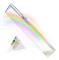 2 st Klar Triangulär Prisma, 15 & 2,5 cm Längd Optiska Prismor för Undervisning i Ljusspektrumfysik och Fotofotograferingsprisma[D] Transparent