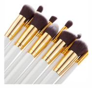 10/pcs Makeup brush Kit Brushes Kit Make up Brush Tools Kit Eye Liner Soft Natural-synthetic HairBeauty Brushes Kit