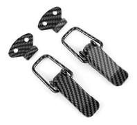 2x Säkerhetskrok Lås Clip Kit Bil Snabbkoppling Stötfångare Spänne Fäste Lucka