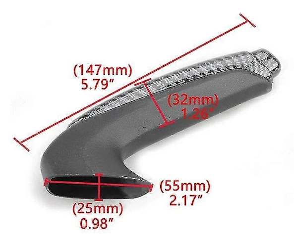 Rhyming Handbromsspakskydd Trim Kolfiberlook Bilinteriörtillbehör Passar Honda Civic 2006-2011 47125-SNA-A82ZB