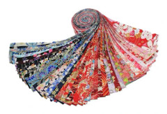 40 st Bomullstygremsor, Lapptäckestyger, 6,5x100cm Quiltning Hantverkstyg för DIY Sömnad, Färgglada Tygremsor