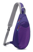 Multifunktionell Vattentät Messenger Bag Fritidsaxelväska Sport Bröstväska purple