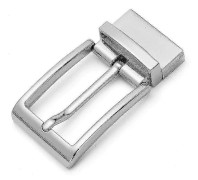 Herr Vändbart Bälteshuvud Roterande Spänne Legering Metall Bältesspänne Enkel Spets_f8700521956450 [DB] Silver