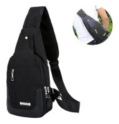 1 st Kompakt Crossbody-ryggsäck och dagväska Multifunktionell bröstväska