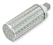LED-lampa, E27 60W 6000K 5850lm 550W motsvarande konvertering Aluminium Högeffektslampa, AC85-265V, LED-gata, 360 graders strålkastare, för