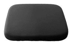 Sittdyna i Memory Foam med Rem, Långsam Återhämtning, Alla Säsonger, Halkfri, Tvättbar - Perfekt Svart Small_MGF svart Smal
