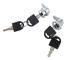 2st Cylinder Kamlås Anti-korrosion Säker Hårdvara med 4 Nycklar för Verktygslåda Låda [DB]