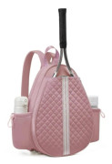 Ny lättviktig och multifunktionell vattentät crossbody-väska för tennisracketar för män och kvinnor, lämplig för tennis och badmintonbollar. pink