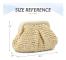 Straw Bag Women Cloud Wedding Party Straw with Chain Woven Straw Crossbody Bags for Holiday Beach