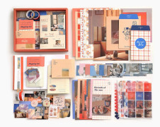 Anteckningsbok - 155 st Vintage Journaling Estetiska Klistermärken Journaling Kit (Solnedgång)
