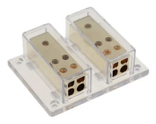 8-vägs 4/8 Ga Bilstereo Förstärkare Ström Jordkabel Splitter Distributionsblock