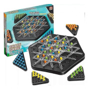 Kedjetriangel Geometri Brädspel Schackspel Triggle Gummibandsspel Pedagogisk Interaktiv Multiplayer Barnleksaker Familjefest Present Ny