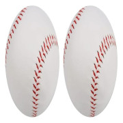Professionell baseboll, PVC handsydd mjuk skumbaseboll för vuxna ungdomsträning professionell basebollspel (2-pack)
