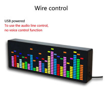 Displaymodul Spektrumanalysator Ljud LED VU-mätare VFD Ljudatmosfärklocka med Display 12 Typer USB 5V 1A 3W LED Pectrum