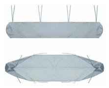 Awning Protective Cover Retractable Manual Awning Storage Cover Waterproof Dustproof Protective Cover for Patio Awning (Grey, 2M)