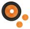 5-tums pappershögtalarkon Subwoofer 1-tums innerdiameter 5-tums ytterdiameter Gummikant