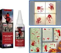 Halloween diy flytande klistermärken fönster skräck klistermärken halloween p