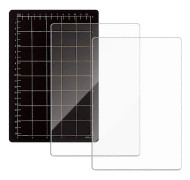 Die Mat Set, Magnetisk Distansbricka med Kortstorleksrutnät & 2st Akryl Skärmatta för Stansmaskin