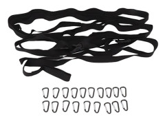 19 Ring Travel Hanger Clothesline Outdoor Portable Camping Clothesline with Carabiner for Travel Hiking Picnic