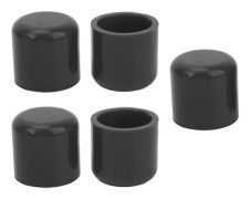 5 st 30 mm silikonblindlock flexibel slitstark universal insugningsvakuumslangplugg svart
