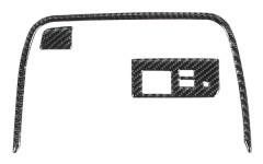 【NX】3 st mittkonsol förvaringsbox ram billaddare knapppanel kolfiberskydd passar för Mazda MX‑5/Roadster ND 16‑20