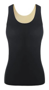 Kvinnor Thermal Tank Tops Thermal Fleece Fodrade Underkläder Toppar 2XL