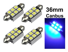 c5w 36mm Canbus Led 5050SMD 6000K 2-pack SV8.5 Blå