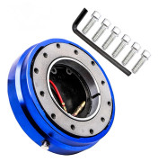 Snabbkopplingsratt Kit Universal Racing Ratt Snabbkoppling Booster Pad - Blå (En Del)[co]