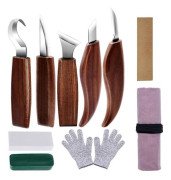 Träsnideri Kit, 10 st Träslöjd Kit, Träsnideriverktyg, Träslöjd Kit för Nybörjare