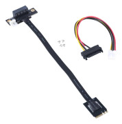 Högkvalitativ M.2 Key A+E till PCIE 1X 270 Graders Förlängningskabel för De Flesta Enheter