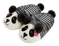 Höst Vinter Panda Tofflor Bedårande Varma Skor Bomulls Golvtofflor för Inomhus Hem - 23CM (Flicka/22CM Inre Längd)