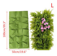 Grön Vertikal Hängande Trädgård er Blomkrukor Väska Väggfäste Han Green Large